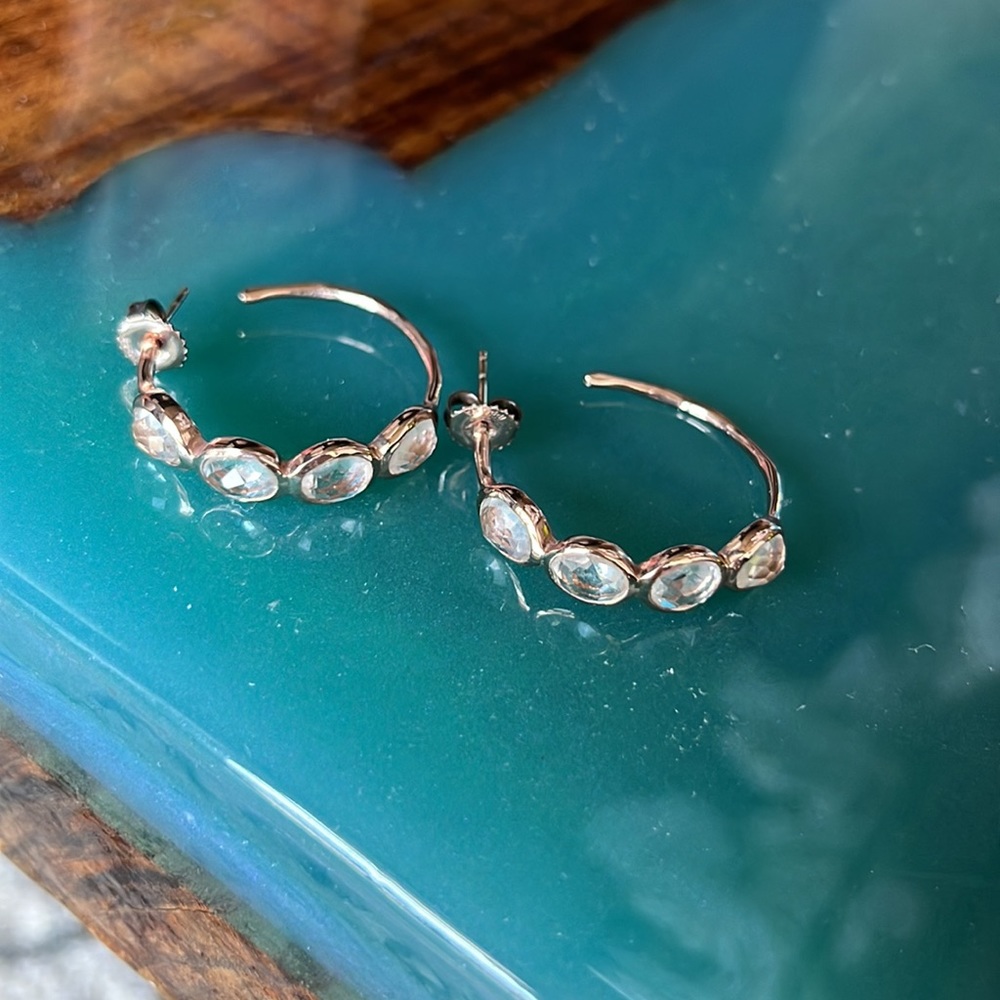 Ippolita quartz rock candy hoop earrings